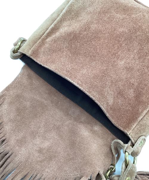IL BISONTE（イル ビゾンテ）IL BISONTE (イル ビゾンテ) ショルダーバッグ　スエードバッグ ブラウンの古着・服飾アイテム