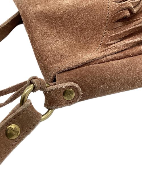 IL BISONTE（イル ビゾンテ）IL BISONTE (イル ビゾンテ) ショルダーバッグ　スエードバッグ ブラウンの古着・服飾アイテム