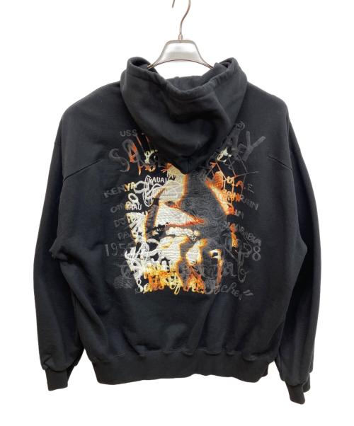 doublet（ダブレット）doublet (ダブレット) HORROR EMBROIDERY HOODIE ブラック サイズ:Mの古着・服飾アイテム