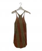 L.G.Bルグランブルー）の古着「ノースリーブカットソー」｜ブラウン