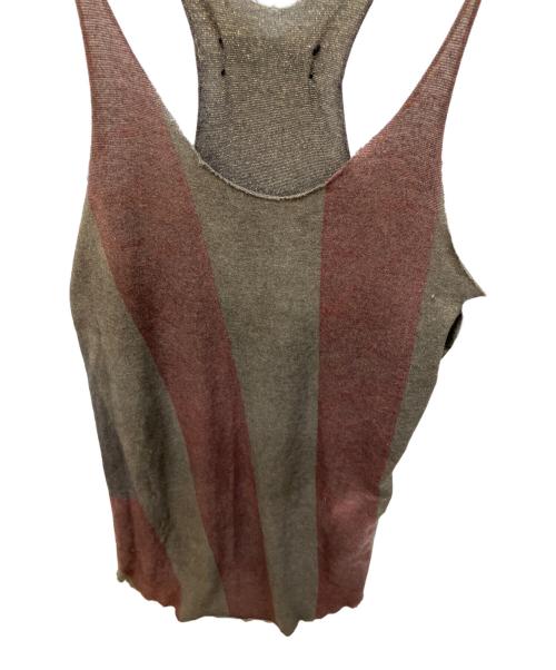 L.G.B（ルグランブルー）L.G.B (ルグランブルー) ノースリーブカットソー ブラウン サイズ:2の古着・服飾アイテム