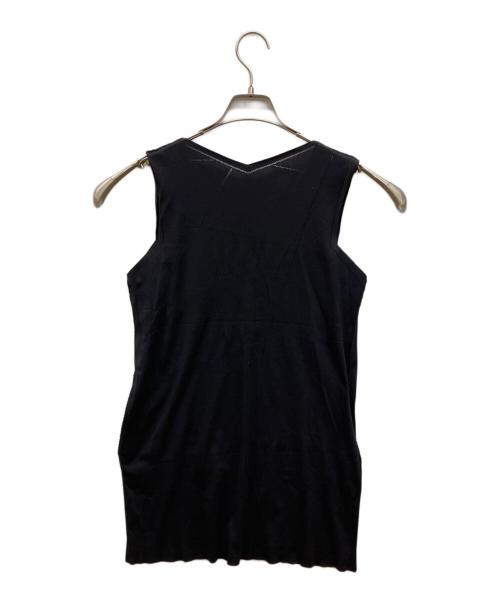 ISSEY MIYAKE（イッセイミヤケ）ISSEY MIYAKE (イッセイミヤケ) ノースリーブカットソー ブラック サイズ:2の古着・服飾アイテム