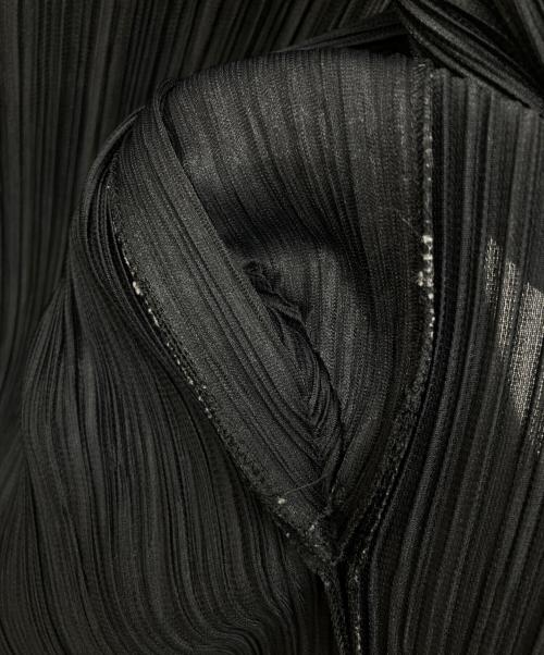 PLEATS PLEASE（プリーツプリーズ）PLEATS PLEASE (プリーツプリーズ) プリーツジャケット ブラック サイズ:3の古着・服飾アイテム