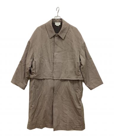 中古・古着通販】YOKE (ヨーク) 3WAY BAL COLLAR SHARE COAT ブラウン