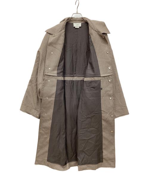 YOKE（ヨーク）YOKE (ヨーク) 3WAY BAL COLLAR SHARE COAT ブラウン サイズ:Mの古着・服飾アイテム