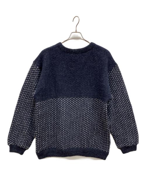 L.L.Bean（エルエルビーン）L.L.Bean (エルエルビーン) 80'Sバーズアイメタルボタンニット ネイビー サイズ:Lの古着・服飾アイテム