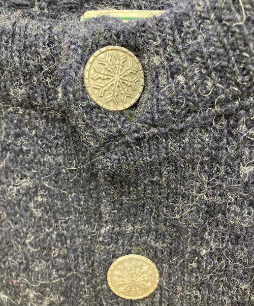 L.L.Bean（エルエルビーン）L.L.Bean (エルエルビーン) 80'Sバーズアイメタルボタンニット ネイビー サイズ:Lの古着・服飾アイテム