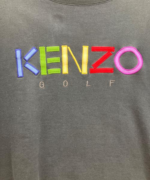 KENZO GOLF（ケンゾー ゴルフ）KENZO GOLF (ケンゾー ゴルフ) オールドロゴ刺繍スウェット ブラック サイズ:5の古着・服飾アイテム