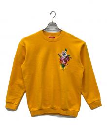 KENZO（ケンゾー）の古着「フラワープリントスウェット」｜イエロー