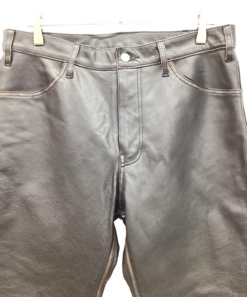 JOURNAL STANDARD（ジャーナルスタンダード）JOURNAL STANDARD (ジャーナルスタンダード) 5P バッファローレザーパンツ ブラック サイズ:XLの古着・服飾アイテム