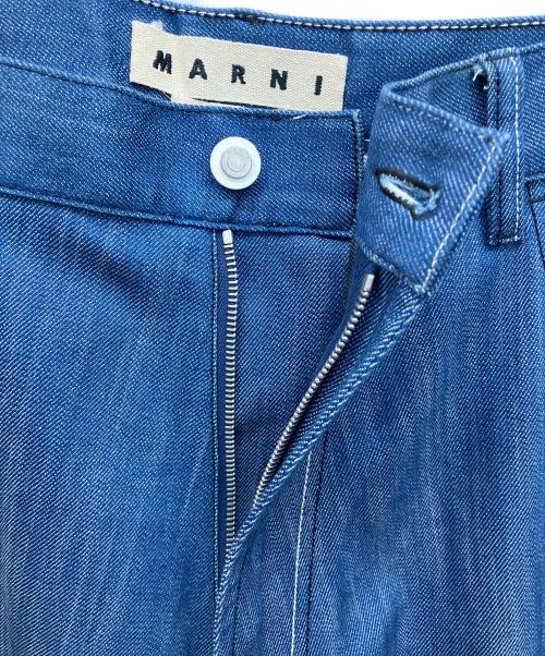MARNI（マルニ）MARNI (マルニ) ウォッシュドストレッチワイドストレートデニム インディゴ サイズ:36の古着・服飾アイテム