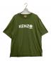 KENZO（ケンゾー）の古着「'Boke Flower 2.0' オーバーサイズ Tシャツ」｜オリーブ