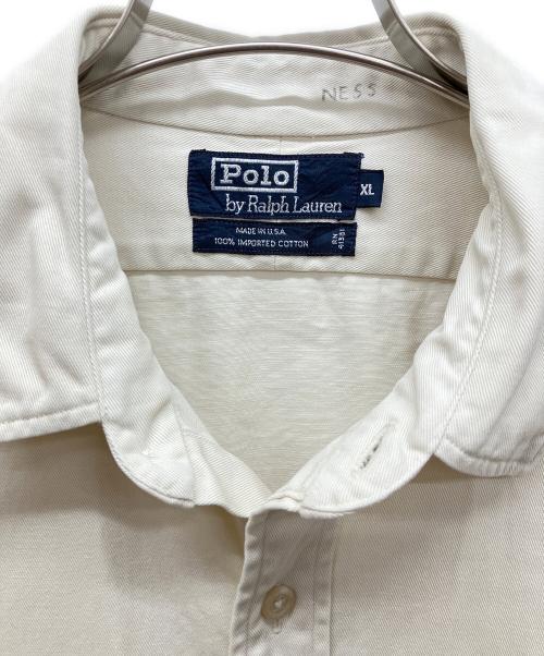 RALPH LAUREN（ラルフローレン）RALPH LAUREN (ラルフローレン) アーミードレスシャツ ホワイト サイズ:XLの古着・服飾アイテム