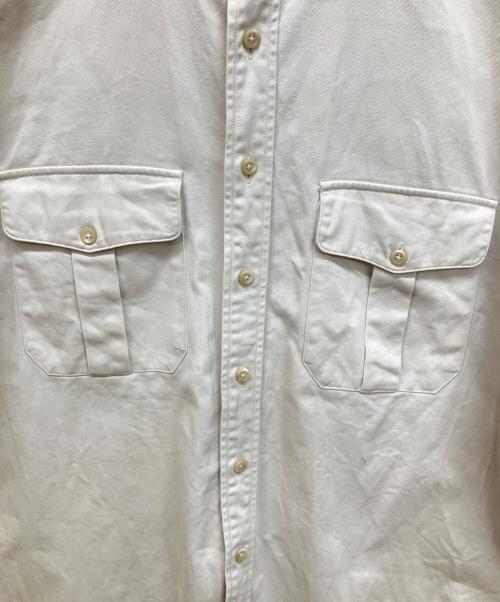 RALPH LAUREN（ラルフローレン）RALPH LAUREN (ラルフローレン) アーミードレスシャツ ホワイト サイズ:XLの古着・服飾アイテム