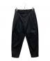 TOMORROW LAND（トゥモローランド）の古着「ポリエステルコットンツイル ダブルバックルパンツ」｜ブラック