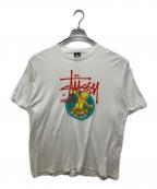 stussyステューシー）の古着「プリントTシャツ」｜ホワイト