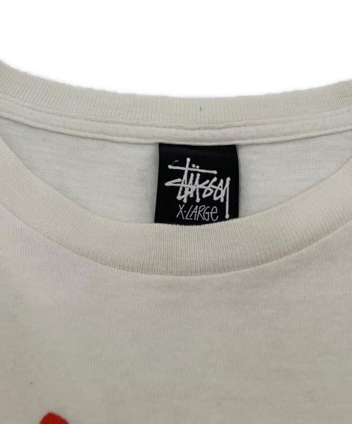 stussy（ステューシー）stussy (ステューシー) プリントTシャツ ホワイト サイズ:XLの古着・服飾アイテム