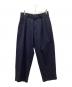 N.HOOLYWOOD（エヌ ハリウッド）の古着「18AW　シアサッカーワイドストライプ2タックパンツ」｜ネイビー