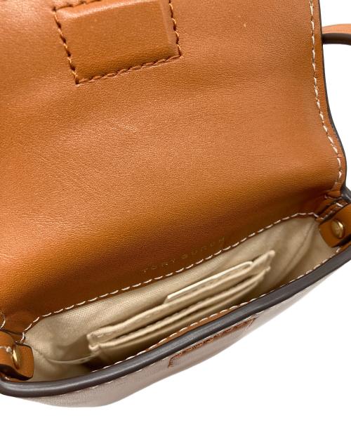 TORY BURCH（トリーバーチ）TORY BURCH (トリーバーチ) Miller Nano/ミラーナノ　クロスボディ　ショルダーポーチ　アイフォンケース ブラウン サイズ:OSの古着・服飾アイテム
