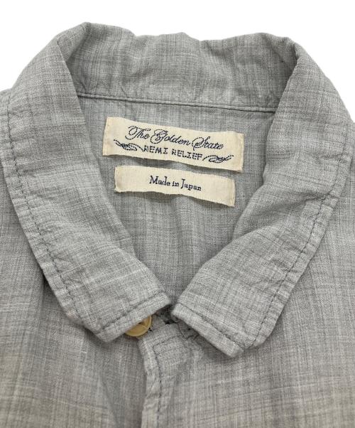 REMI RELIEF（レミレリーフ）REMI RELIEF (レミレリーフ) レーヨンオープンカラーシャツ グレー サイズ:Ｓの古着・服飾アイテム