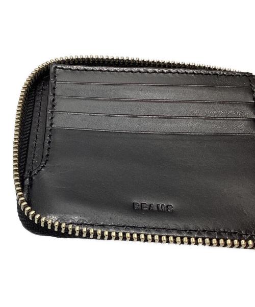 BEAMS（ビームス）BEAMS (ビームス) ジップ レザーウォレット ブラックの古着・服飾アイテム