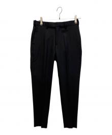EDIFICE（エディフィス）の古着「SUPER 120’s ウール サキソニー テーパード パンツ スラックス」｜ブラック