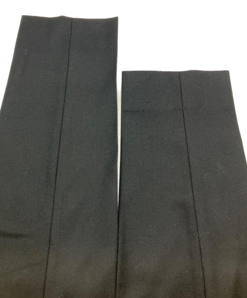 EDIFICE（エディフィス）EDIFICE (エディフィス) SUPER 120’s ウール サキソニー テーパード パンツ スラックス ブラック サイズ:Ｓの古着・服飾アイテム