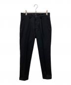 CAMBIOカンビオ）の古着「テーパードライン裾シングルトラウザー」｜ブラック