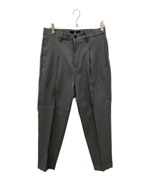 CAMBIO（カンビオ）CAMBIO (カンビオ) テーパードライン裾シングルトラウザー グレー サイズ:Ｍの古着・服飾アイテム