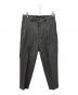 CAMBIO（カンビオ）の古着「テーパードライン裾シングルトラウザー」｜グレー