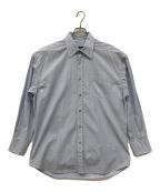 GUCCIグッチ）の古着「ストライプシャツ」｜スカイブルー