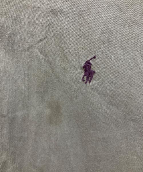 RALPH LAUREN（ラルフローレン）RALPH LAUREN (ラルフローレン) BLAKE　ボタンダウンシャツ　ワンポイント ソリッド BDシャツ　 ブラウン サイズ:XLの古着・服飾アイテム
