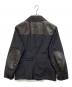 JUNYA WATANABE COMME des GARCONS ((ジュンヤワタナベ コムデギャルソン) 09AW レザー切替ハンティングジャケット ブラック サイズ:M：22000円