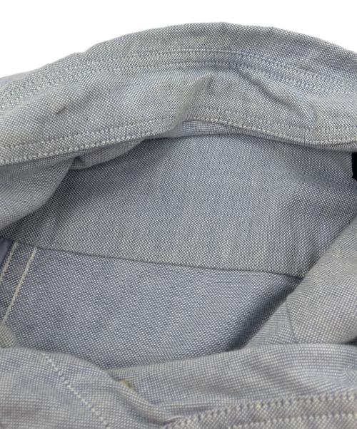 COMME des GARCONS HOMME（コムデギャルソン オム）COMME des GARCONS HOMME (コムデギャルソン オム) ストライプ切替ボタンダウンシャツ ブルー サイズ:Mの古着・服飾アイテム