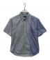 COMME des GARCONS HOMME（コムデギャルソン オム）の古着「ストライプ切替ボタンダウンシャツ」｜ブルー
