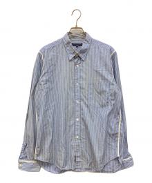 COMME des GARCONS HOMME（コムデギャルソン オム）の古着「ボタンダウンシャツ　ストライプシャツ」｜ブルー
