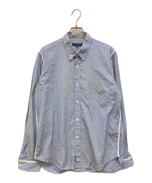 COMME des GARCONS HOMME（コムデギャルソン オム）COMME des GARCONS HOMME (コムデギャルソン オム) ボタンダウンシャツ　ストライプシャツ ブルー サイズ:Mの古着・服飾アイテム