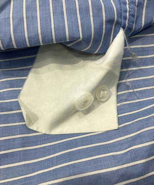 COMME des GARCONS HOMME（コムデギャルソン オム）COMME des GARCONS HOMME (コムデギャルソン オム) ボタンダウンシャツ　ストライプシャツ ブルー サイズ:Mの古着・服飾アイテム