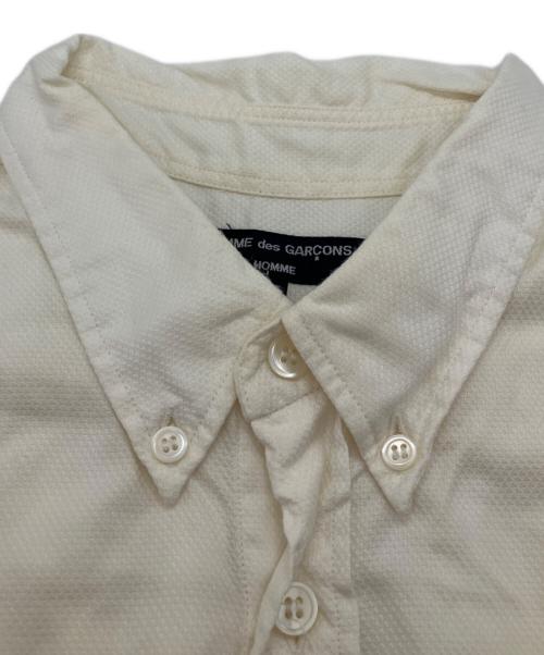 COMME des GARCONS HOMME（コムデギャルソン オム）COMME des GARCONS HOMME (コムデギャルソン オム) ボタンダウン半袖シャツ ホワイト サイズ:Mの古着・服飾アイテム