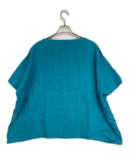 08MAB（ゼロハチマブ）08MAB (ゼロハチマブ) リネンブラウス ブルー サイズ:Fの古着・服飾アイテム