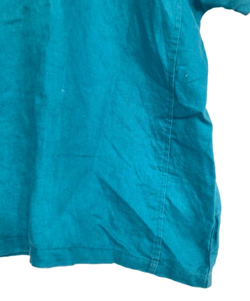08MAB（ゼロハチマブ）08MAB (ゼロハチマブ) リネンブラウス ブルー サイズ:Fの古着・服飾アイテム