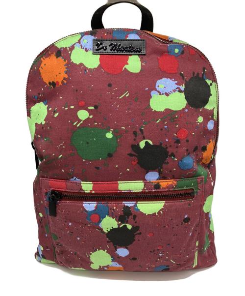 Dr.Martens（ドクターマーチン）Dr.Martens (ドクターマーチン) ペンキプリントバックパック ボルドー サイズ:下記参照の古着・服飾アイテム