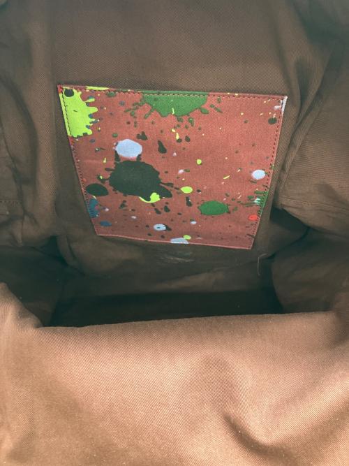 Dr.Martens（ドクターマーチン）Dr.Martens (ドクターマーチン) ペンキプリントバックパック ボルドー サイズ:下記参照の古着・服飾アイテム