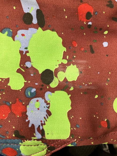 Dr.Martens（ドクターマーチン）Dr.Martens (ドクターマーチン) ペンキプリントバックパック ボルドー サイズ:下記参照の古着・服飾アイテム