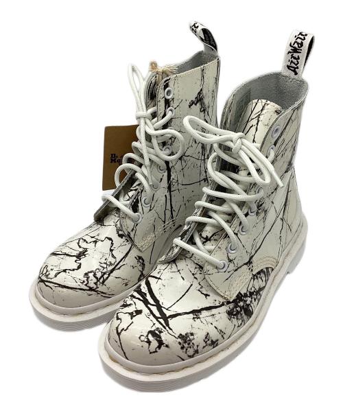 Dr.Martens（ドクターマーチン）Dr.Martens (ドクターマーチン) PASCAL 8ホール ブーツ ホワイト サイズ:UK 5の古着・服飾アイテム