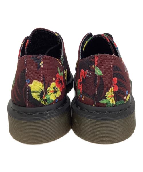 Dr.Martens（ドクターマーチン）Dr.Martens (ドクターマーチン) LESTER　花柄　レースアップシューズ 3ホールシューズ レッド サイズ:UK 4の古着・服飾アイテム