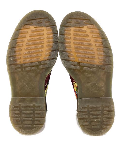 Dr.Martens（ドクターマーチン）Dr.Martens (ドクターマーチン) LESTER　花柄　レースアップシューズ 3ホールシューズ レッド サイズ:UK 4の古着・服飾アイテム