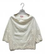 Vivienne Westwood RED LABELヴィヴィアンウエストウッドレッドレーベル）の古着「7部丈オーブ刺繍カットソー」｜ホワイト