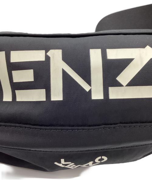 KENZO（ケンゾー）KENZO (ケンゾー) ロゴ ボディバッグ ウエストポーチ ベルトバッグ ブラックの古着・服飾アイテム
