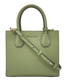 MICHAEL KORS（マイケル・コース）の古着「マーサーミディアムメッセンジャー　2WAYショルダーバッグ　30T0LM9M2L」｜グリーン